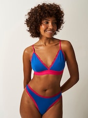 Stripe & Stare Thong Knickers 4 Pack - Image 2 of 6