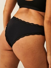 Stripe & Stare Brazilian Black Knickers 4 Pack - Image 5 of 7
