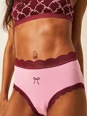 Stripe & Stare High Rise Knickers 4 Pack - Image 4 of 10