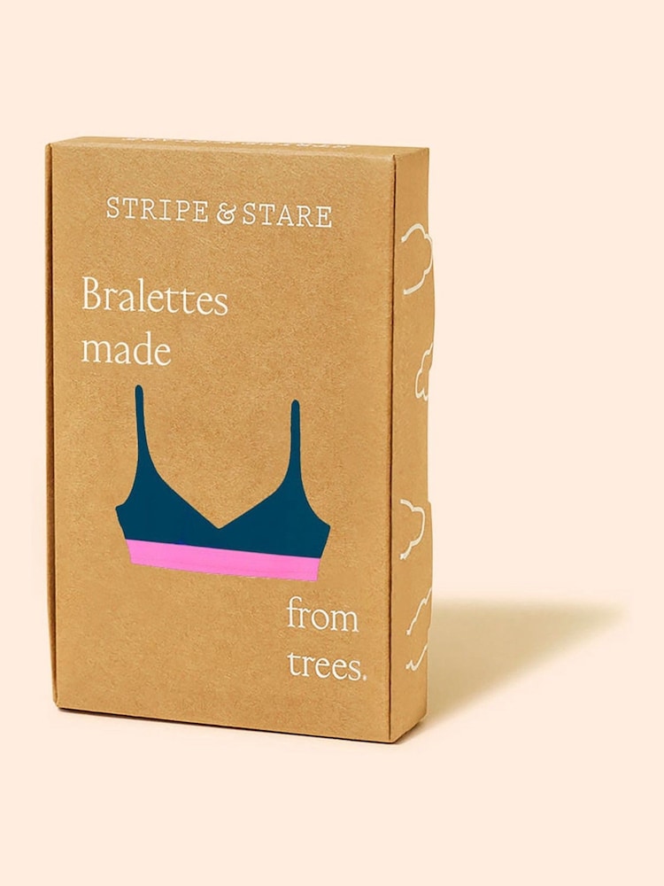 Mitternacht/Neon-Pink - Stripe & Stare – T-Shirt-Bralette - Bild 5 von 5 Mitternacht/Neon-Pink - Stripe & Stare – T-Shirt-Bralette - Bild 5 von 5
