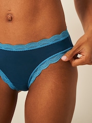Stripe & Stare Midnight Neon Pink and Blue Brazilian Knickers 4 Pack - Image 7 of 7