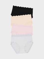 Stripe & Stare High Rise Knickers 4 Pack - Image 1 of 8