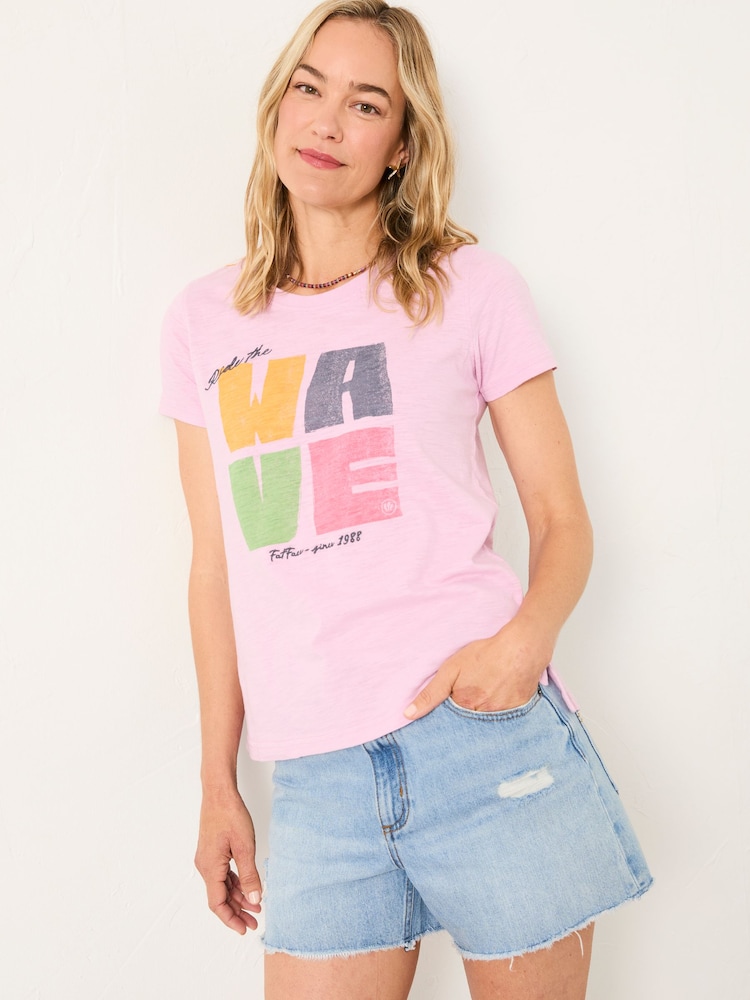 FatFace Ride The Wave Graphic T Shirt - Imagen 1 de 5 FatFace Ride The Wave Graphic T Shirt - Imagen 1 de 5