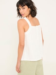FatFace Carly White Cami Top - Image 2 of 6