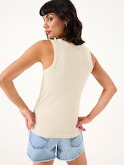 FatFace Rachel Natural Rib Vest - Image 2 of 5
