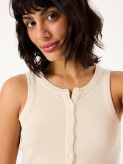 FatFace Rachel Natural Rib Vest - Image 3 of 5