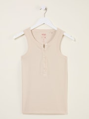 FatFace Rachel Natural Rib Vest - Image 5 of 5