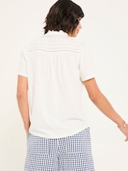 FatFace Kit White Embroidered Short Sleeve Shirt - Image 2 of 6