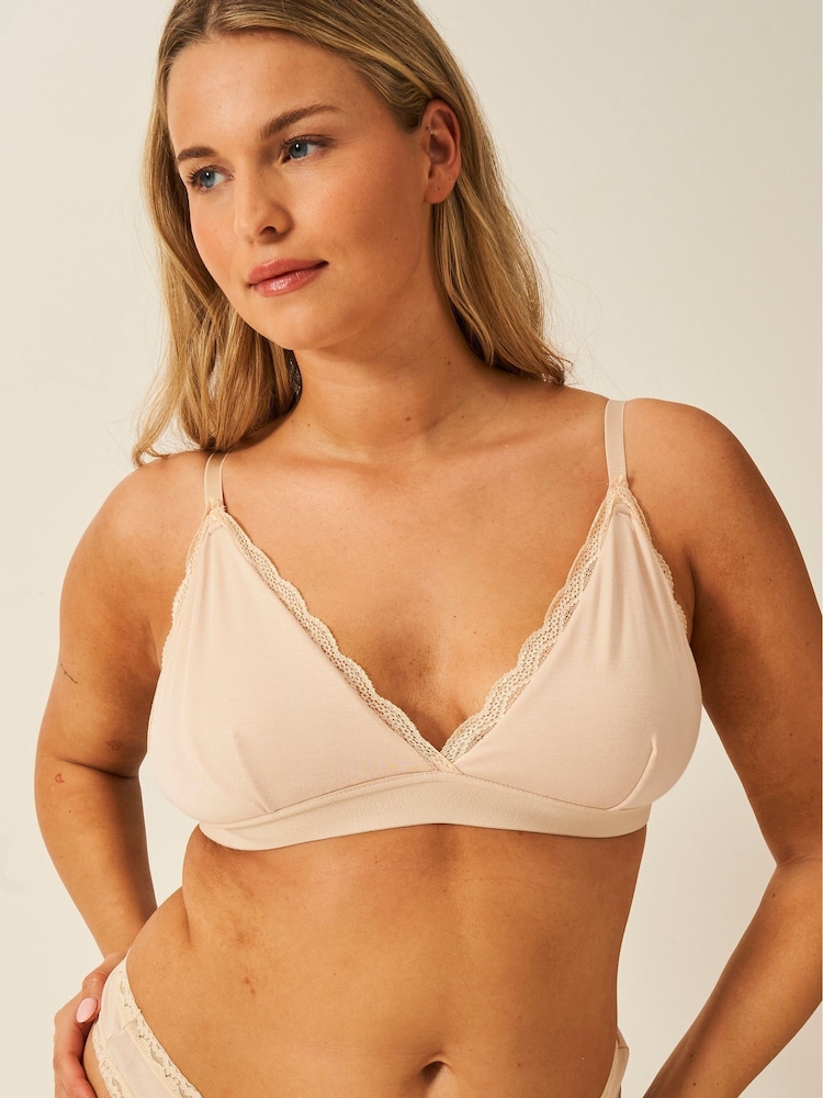 Zand - Stripe & Stare Lace Bralette - Image 1 of 6