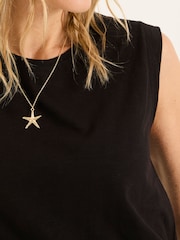Negro - FatFace Jersey Tank Top - Imagen 4 de 5