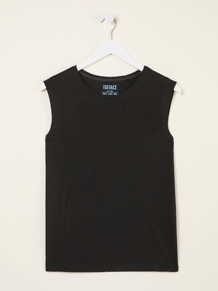 Negro - FatFace Jersey Tank Top - Imagen 5 de 5 Negro - FatFace Jersey Tank Top - Imagen 5 de 5