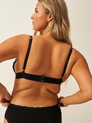 Zwart - Stripe & Stare Lace Bralette - Image 3 of 5