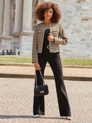 Sosandar Black Bootcut Tailored Trousers - Image 1 of 5