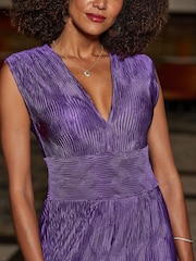 Sosandar Plisse Wide Leg Jumpsuit - Imagen 3 de 5
