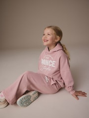 Pink Dance Hoodie And Wide Leg Joggers Set (3-16yrs) - Image 4 of 6