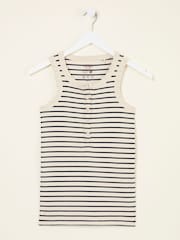FatFace Rachel Breton Stripe Rib Vest - Image 6 of 6