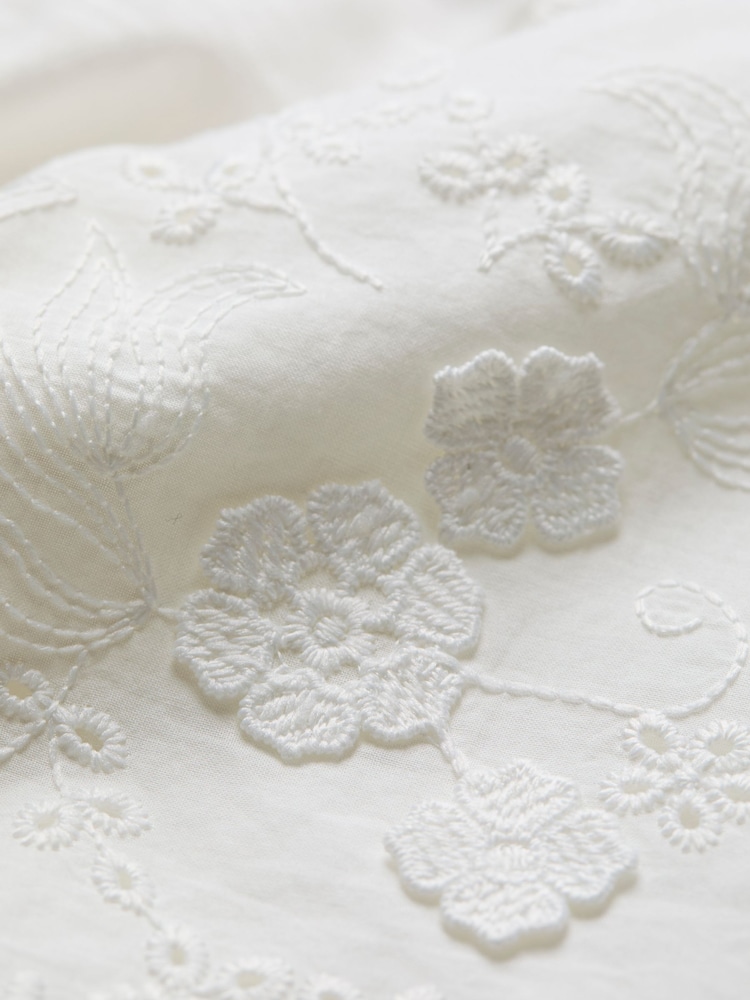 FatFace Ivory Pretty Broderie Top - Image 6 of 6 FatFace Ivory Pretty Broderie Top - Image 6 of 6