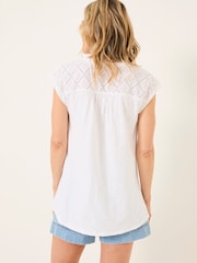 FatFace Sandi White Embroidered Tunic - Image 2 of 5