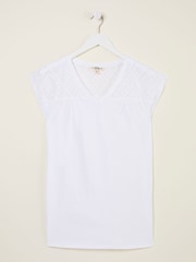 FatFace Sandi White Embroidered Tunic - Image 5 of 5