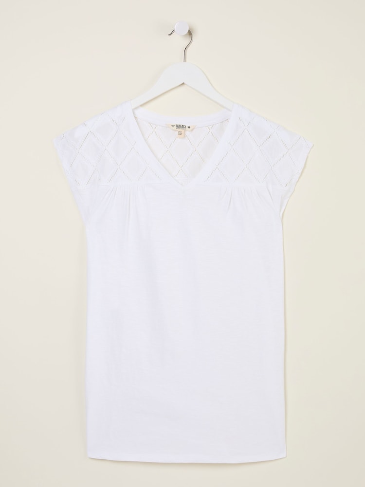 FatFace Sandi White Embroidered Tunic - Image 5 of 5