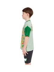 Character Green Teenage Mutant Ninja Turtles 100% Cotton T-Shirt And Shorts Set - Image 3 of 11