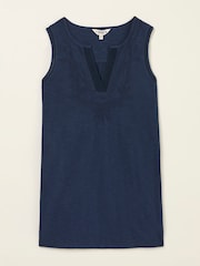 FatFace Tessa Navy Blue Jersey Tunic - Image 1 of 1