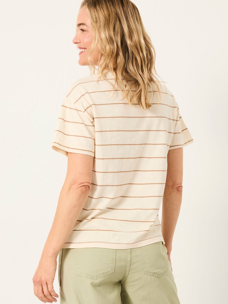 FatFace Lily Ivory Stripe T Shirt - Image 2 of 5