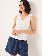 FatFace Embroidered Jersey Tank - Imagen 3 de 5