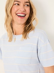 FatFace Lily Light Blue Stripe T Shirt - Image 3 of 5