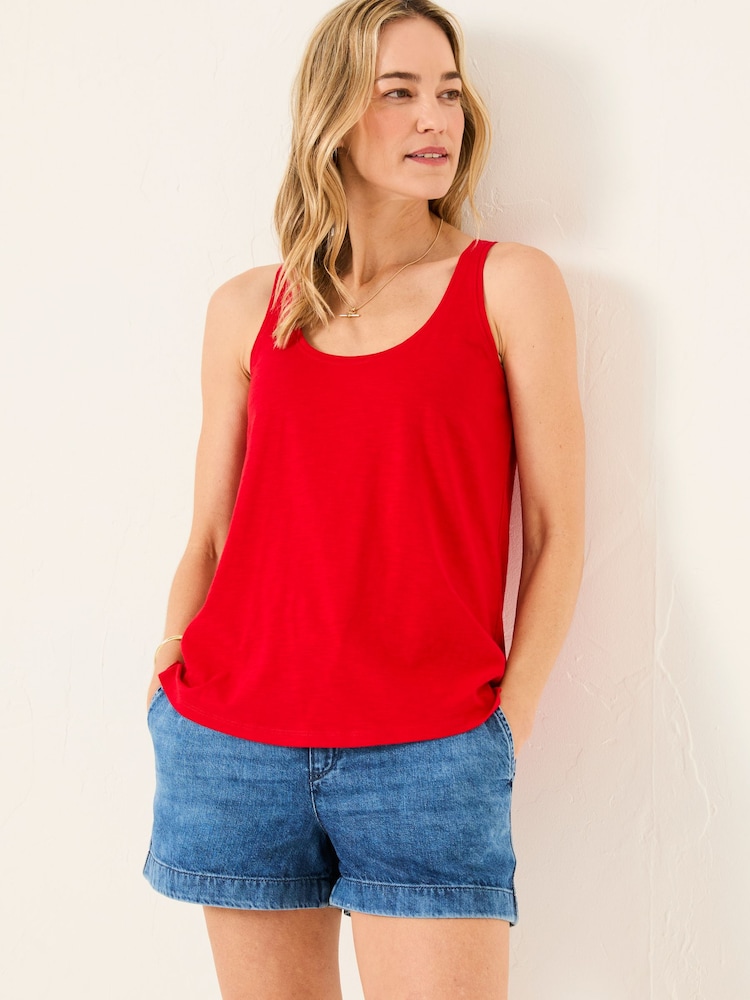 FatFace Kirsty Bright Red Vest - Image 1 of 5