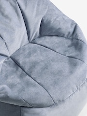 Blue Heritage Velvet Beanbag - Image 2 of 3