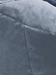 Blue Heritage Velvet Beanbag - Image 3 of 3
