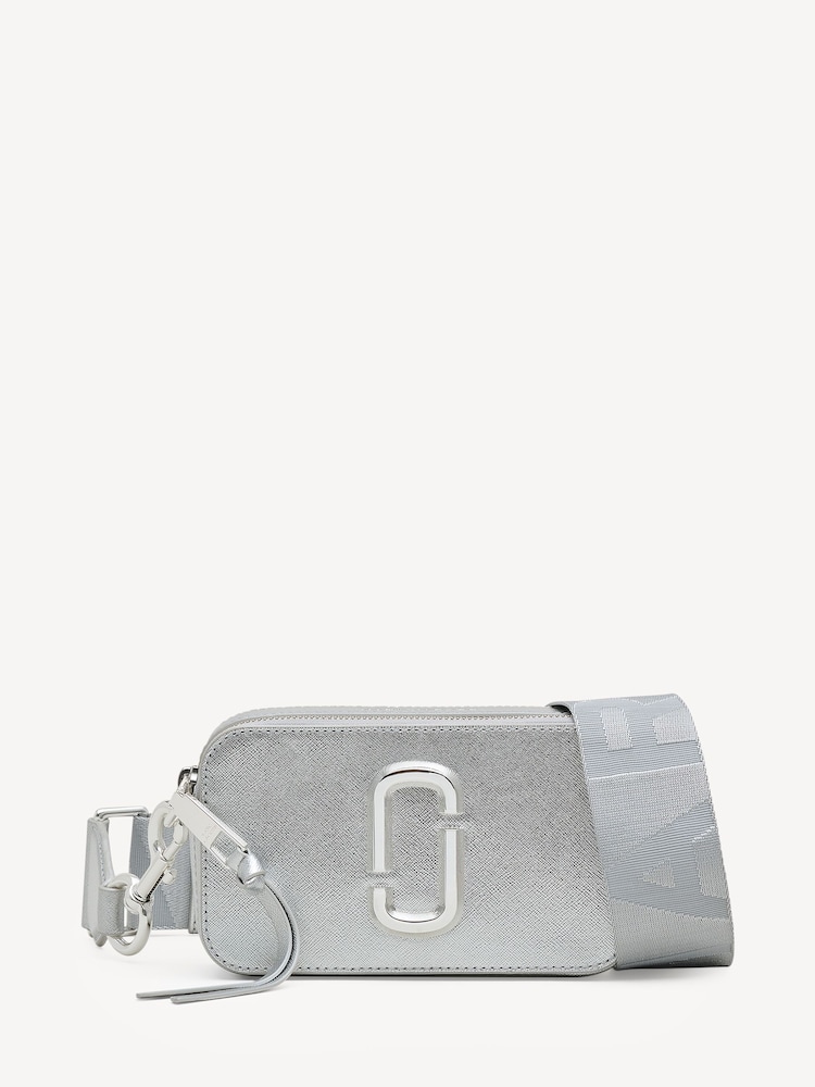 Marc Jacobs Silver The Snapshot Cross-Body Bag - Image 1 of 7
