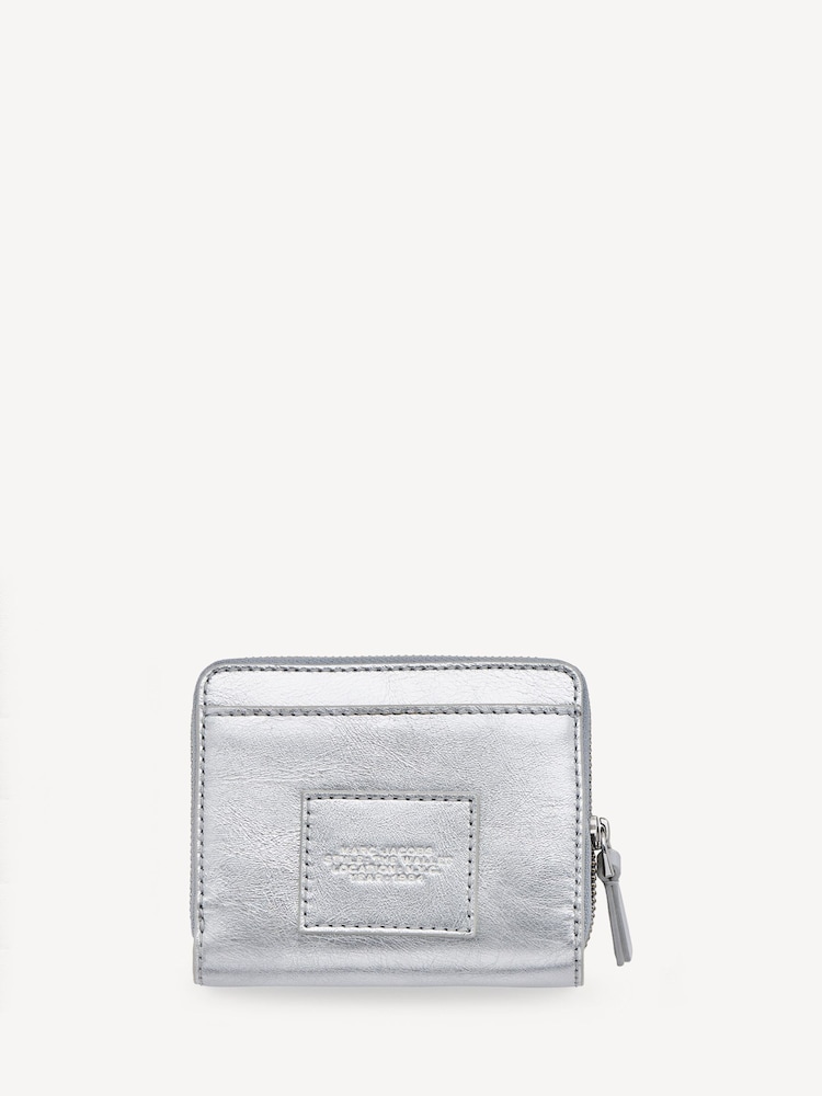 Marc Jacobs Silver The Mini Compact Wallet - Image 2 of 4