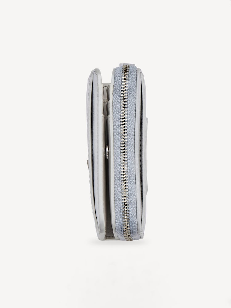 Marc Jacobs Silver The Mini Compact Wallet - Image 4 of 4