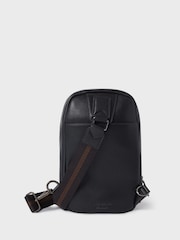 OSPREY LONDON The Compass Leather Sling Black Bag - Image 4 of 5