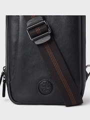 OSPREY LONDON The Compass Leather Sling Black Bag - Image 5 of 5
