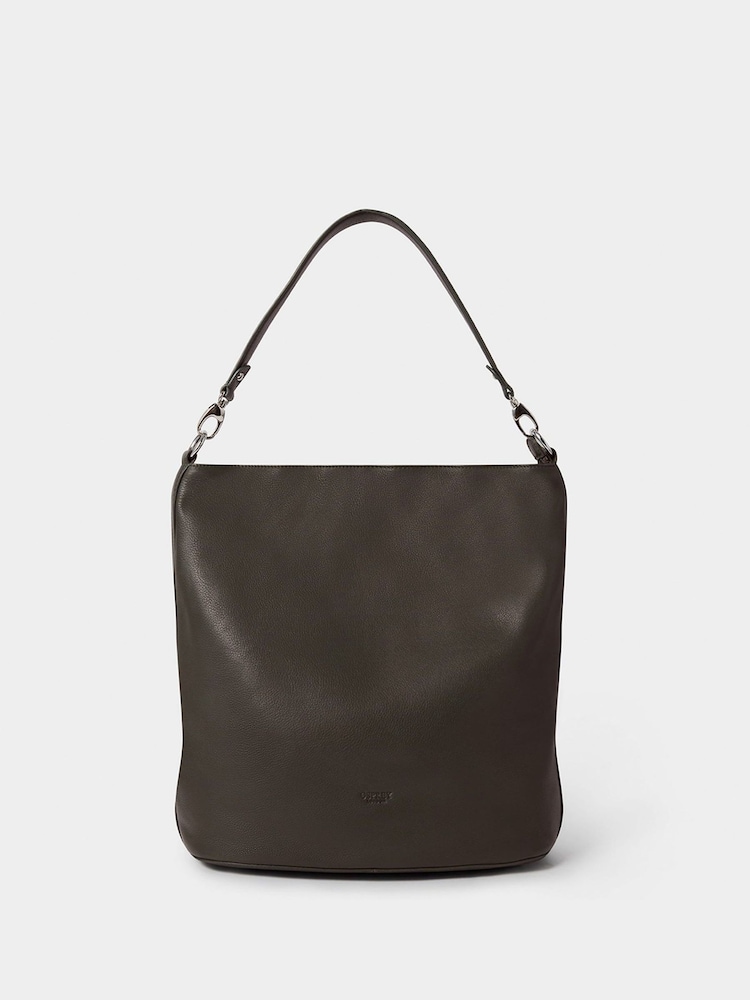 rjava - Osprey London The Kelso Large Leather Hobo Brown Bag - Slika 1 iz 4