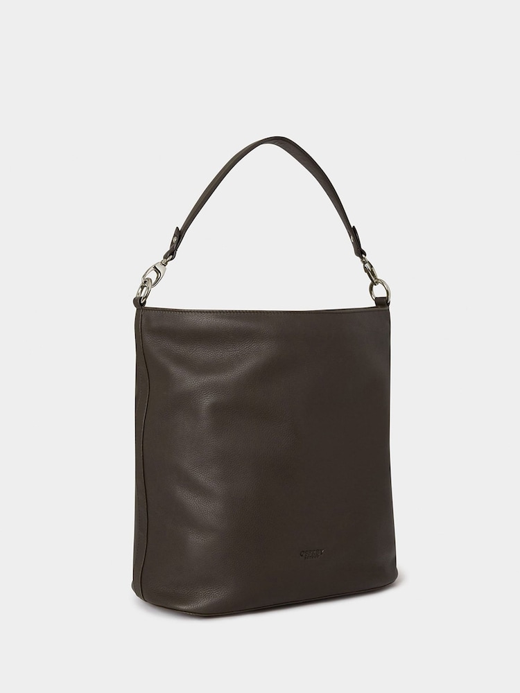 rjava - Osprey London The Kelso Large Leather Hobo Brown Bag - Slika 2 iz 4