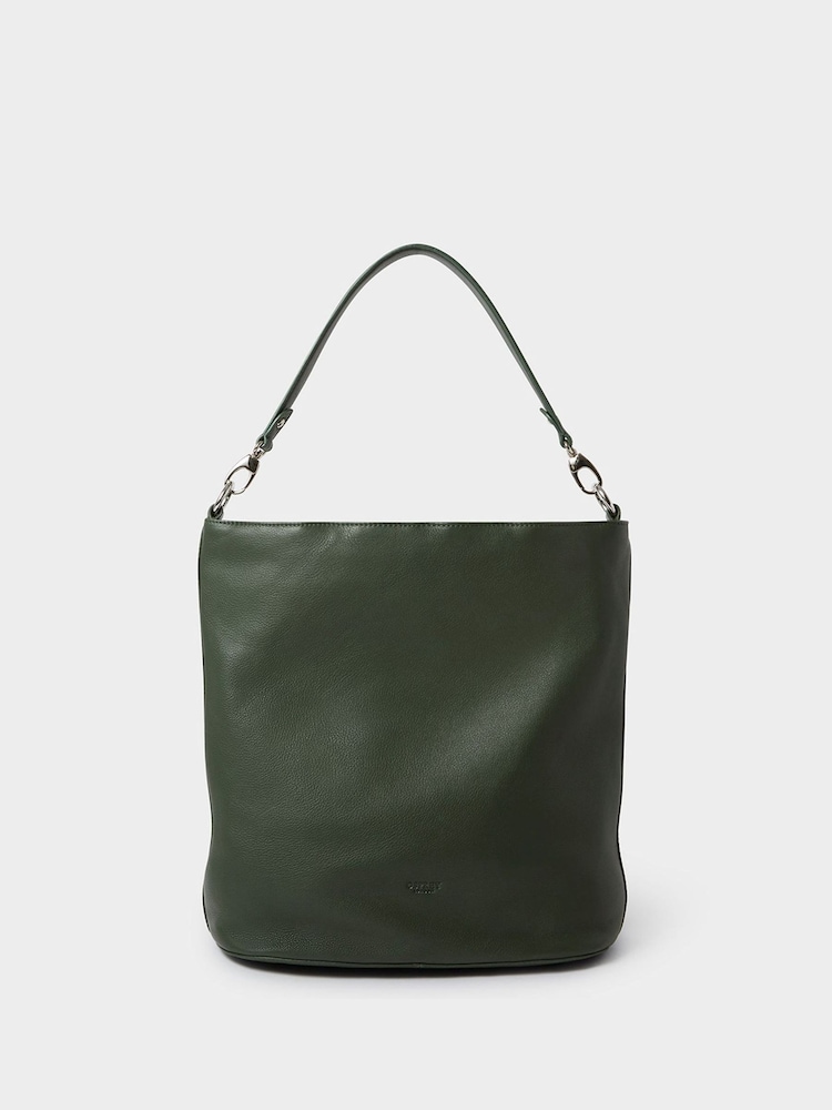 zelena - Osprey London The Kelso Large Leather Hobo Brown Bag - Slika 1 iz 4