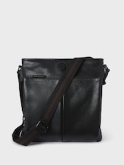 Osprey London The Compass Leather Cross-Body Black Bag - Image 1 of 5