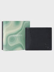 Osprey London The Compass Leather Card Black Wallet - Image 1 of 6