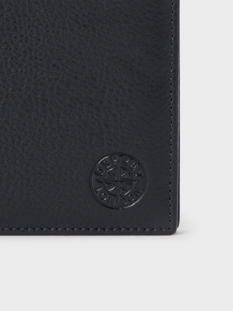 Osprey London The Compass Leather Card Black Wallet - Image 6 of 6