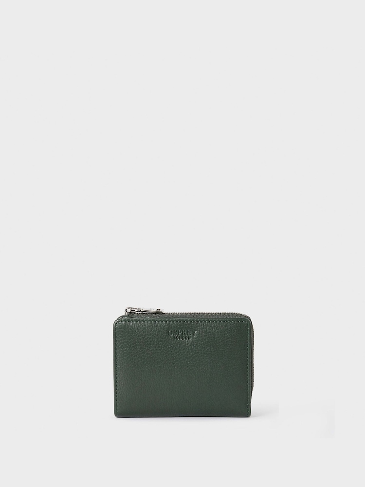 OSPREY LONDON Saddle Leather Kelso Mini Zip-Around Purse - Image 1 of 5