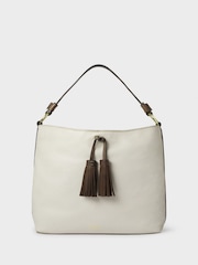Osprey London Cream The Savanna Leather Hobo Bag - Image 1 of 5