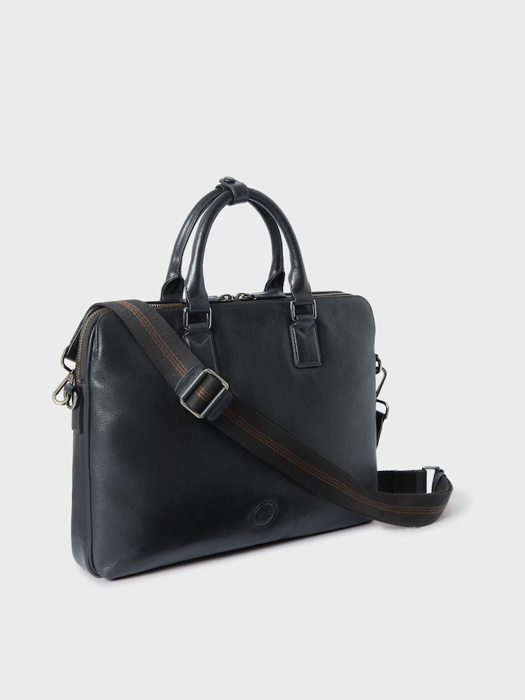Osprey London The Compass Leather Laptop Brown Bag - Image 2 of 7