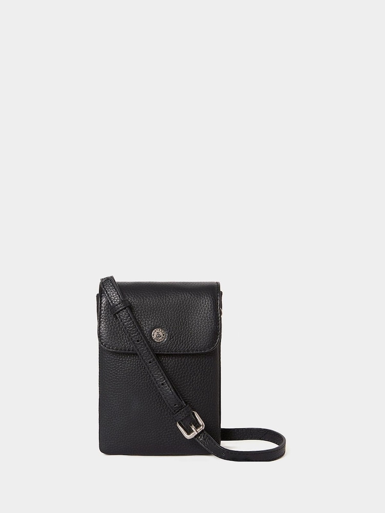 Osprey London The Madison Leather Black Phone Bag - Image 1 of 6