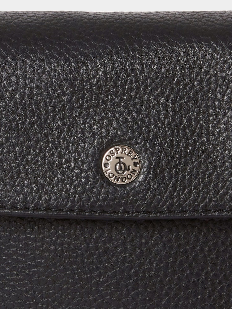 Osprey London The Madison Leather Black Phone Bag - Image 6 of 6