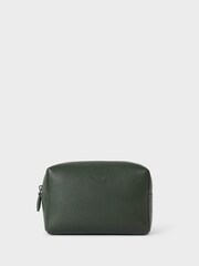 OSPREY LONDON Green The Kelso Leather Washbag - Image 1 of 5