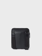 OSPREY LONDON The Small Compass Leather Messenger Black Bag - Image 4 of 5